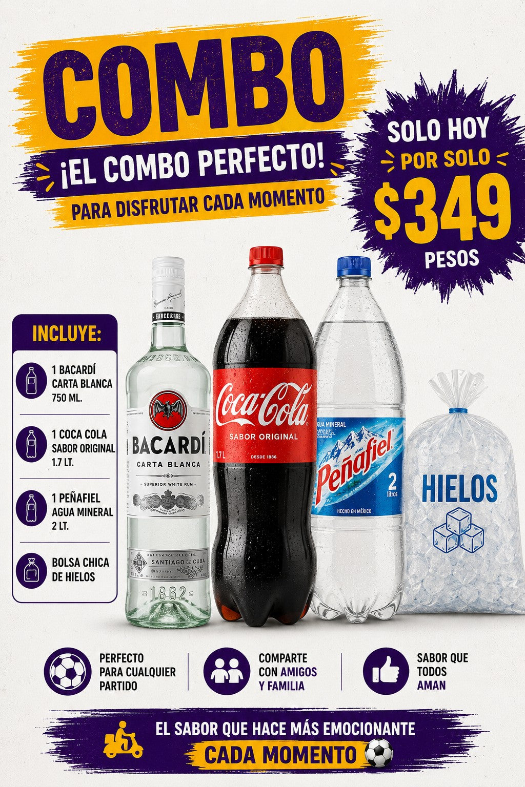 Comobo Cuervo Especial 695 ml.