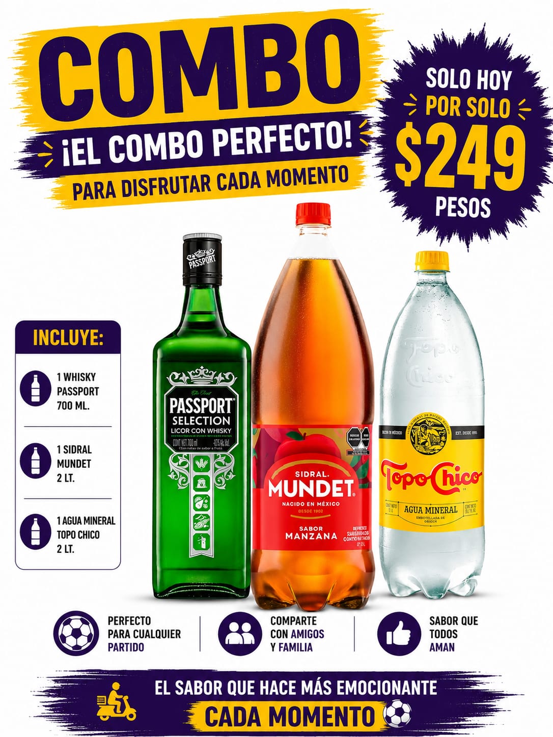 Combo Passport 700 ml.