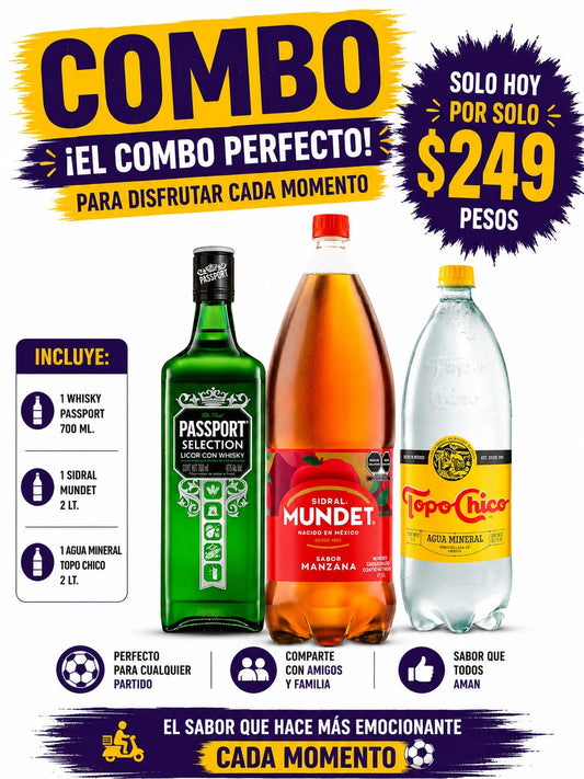 Combo Whisky Passport 700ml